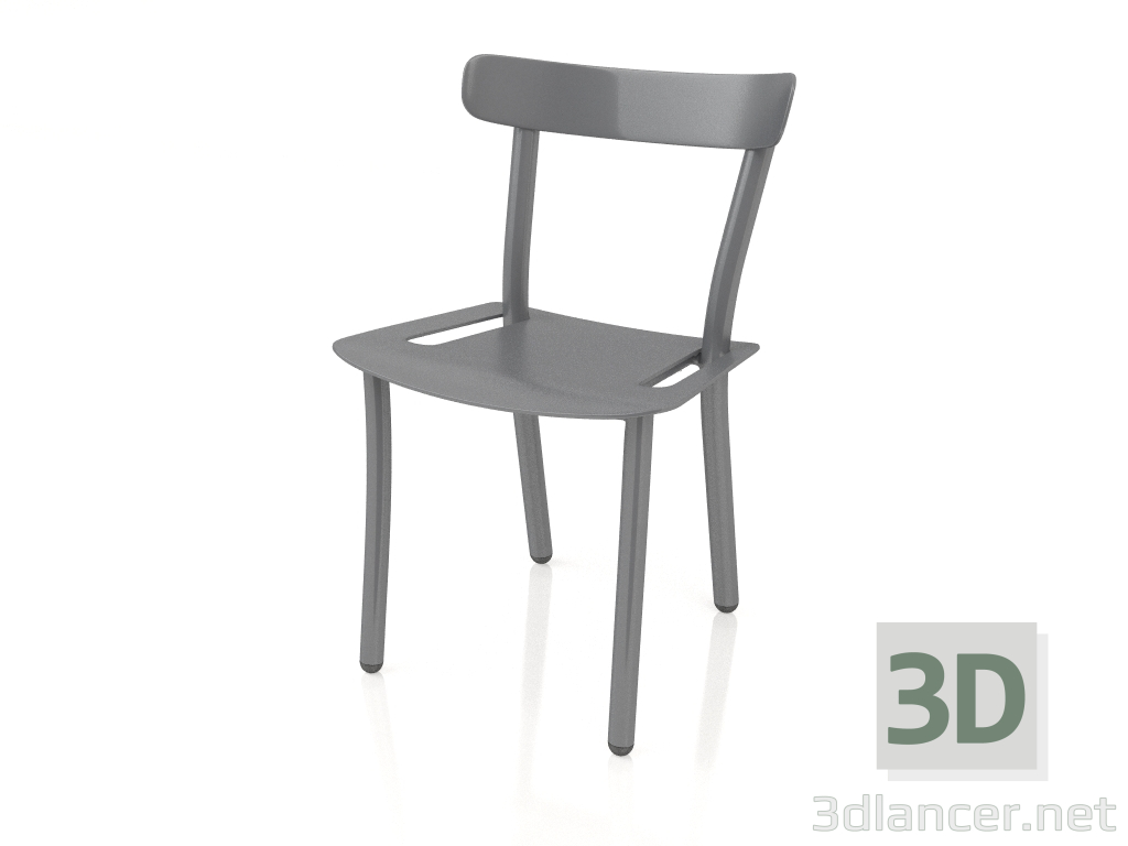 modello 3D Sedia da giardino Friday (Grigio) - anteprima