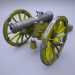 3d Cannon "Unicorn" model buy - render