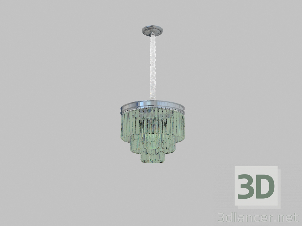 modello 3D Lampada a sospensione (31106S nichel) - anteprima