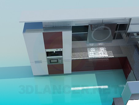 3d model Kitchen - preview 3d model Kitchen - preview