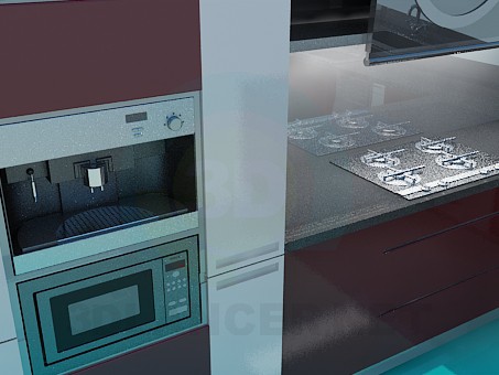 3d model Kitchen - preview 3d model Kitchen - preview