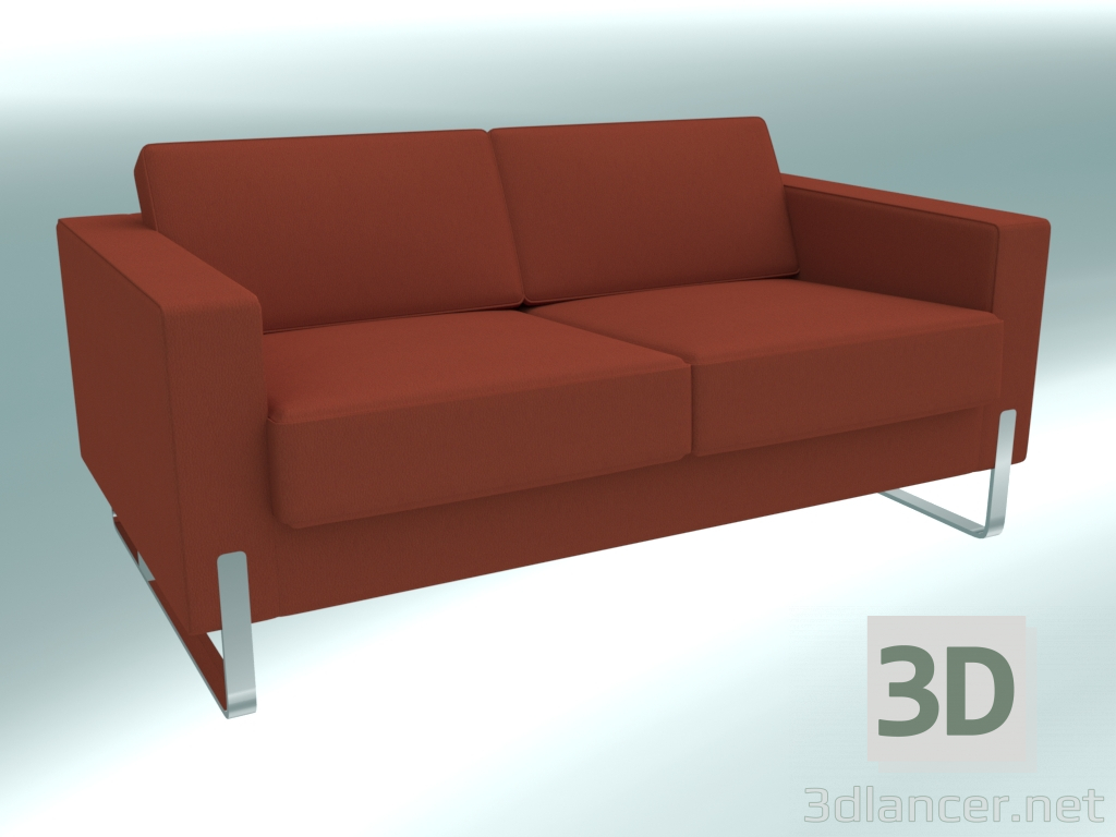 3 डी मॉडल डबल सोफा (20V) - पूर्वावलोकन