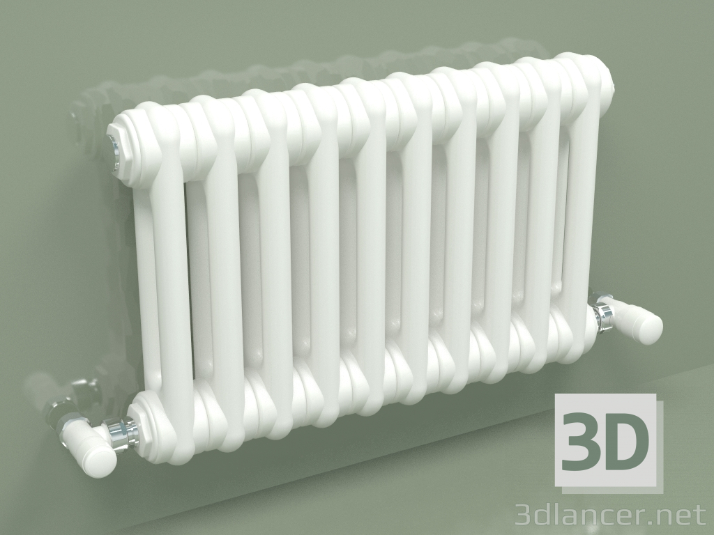 3D Modell Kühler TESI 2 (H 300 10EL, Standardweiß) - Vorschau