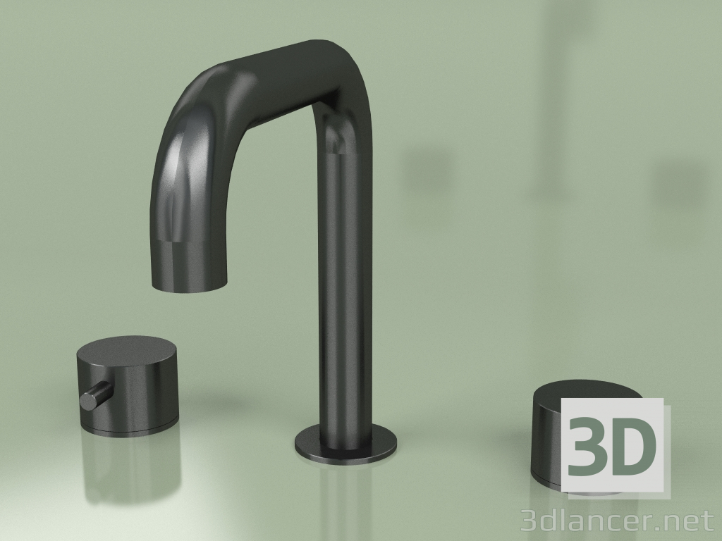 3d model 2-hole mixer with swivel spout 172 mm (12 96, ON) - preview
