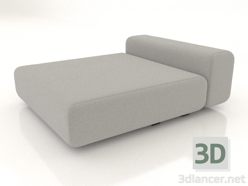 modello 3D Chaise longue letto 130 - anteprima