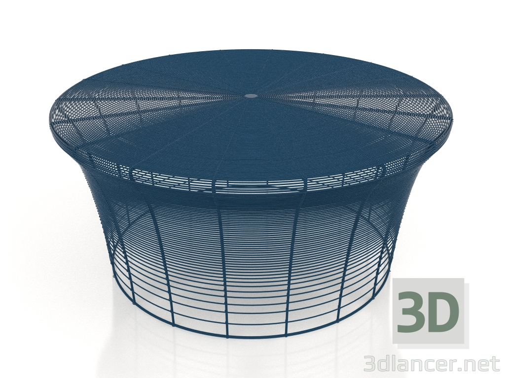 Modelo 3d Mesa de centro baixa (azul cinza) - preview
