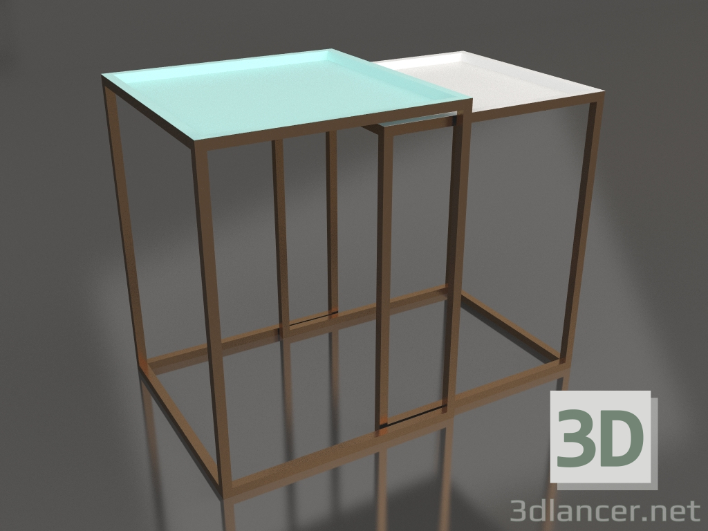 modello 3D Tavolini da caffè FM10-GL000000 - anteprima