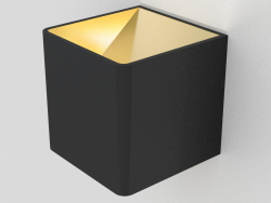 Aufputz LED-Wandfluter (DL18391 11WW Black Gold)