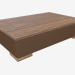 3d model Coffee table with leather upholstery - preview