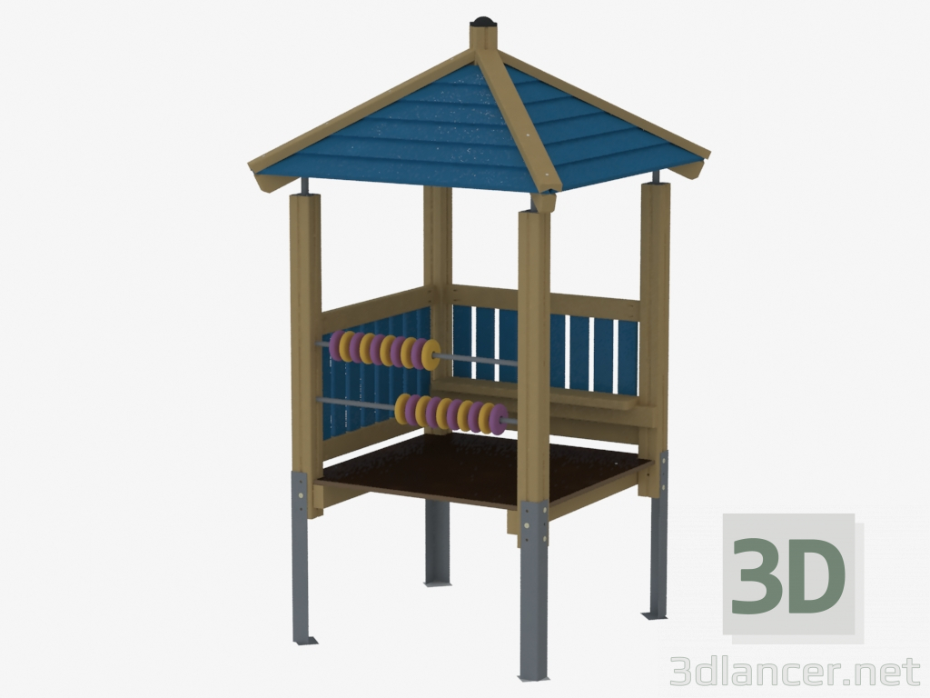 3d модель Детский игровой домик (К5008) – превью