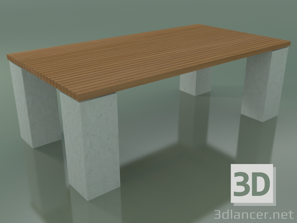 3D Modell Tisch im Freien InOut (34, weiße Keramik) - Vorschau
