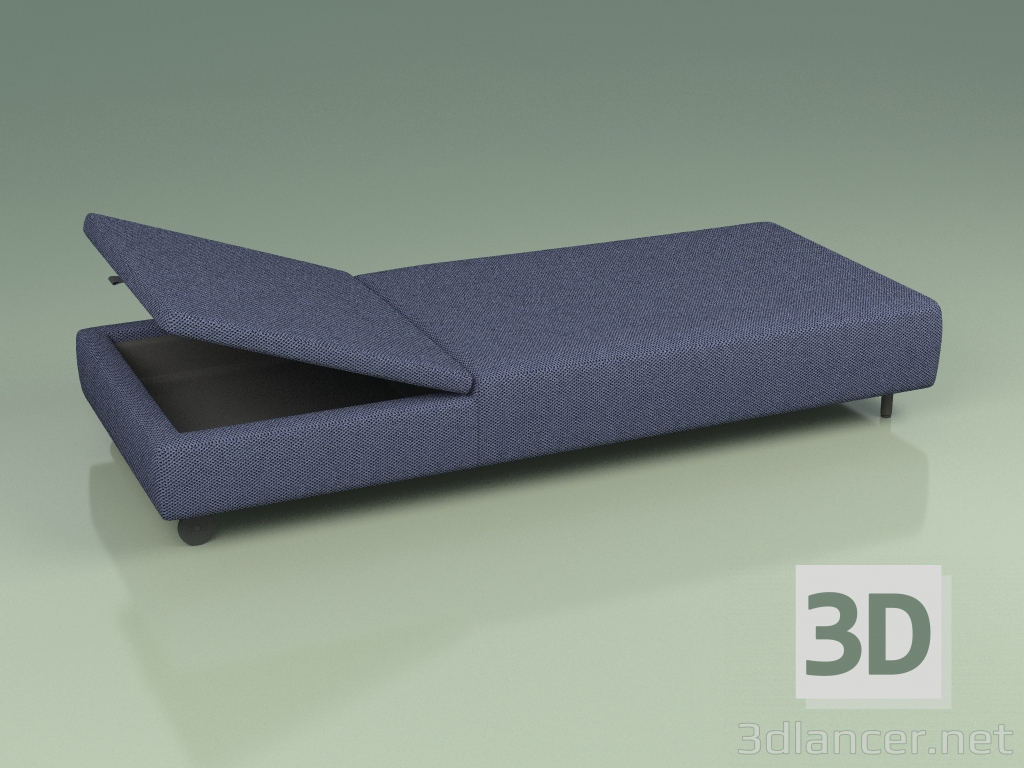 3D modeli Şezlong 041 (3D Net Lacivert) - önizleme