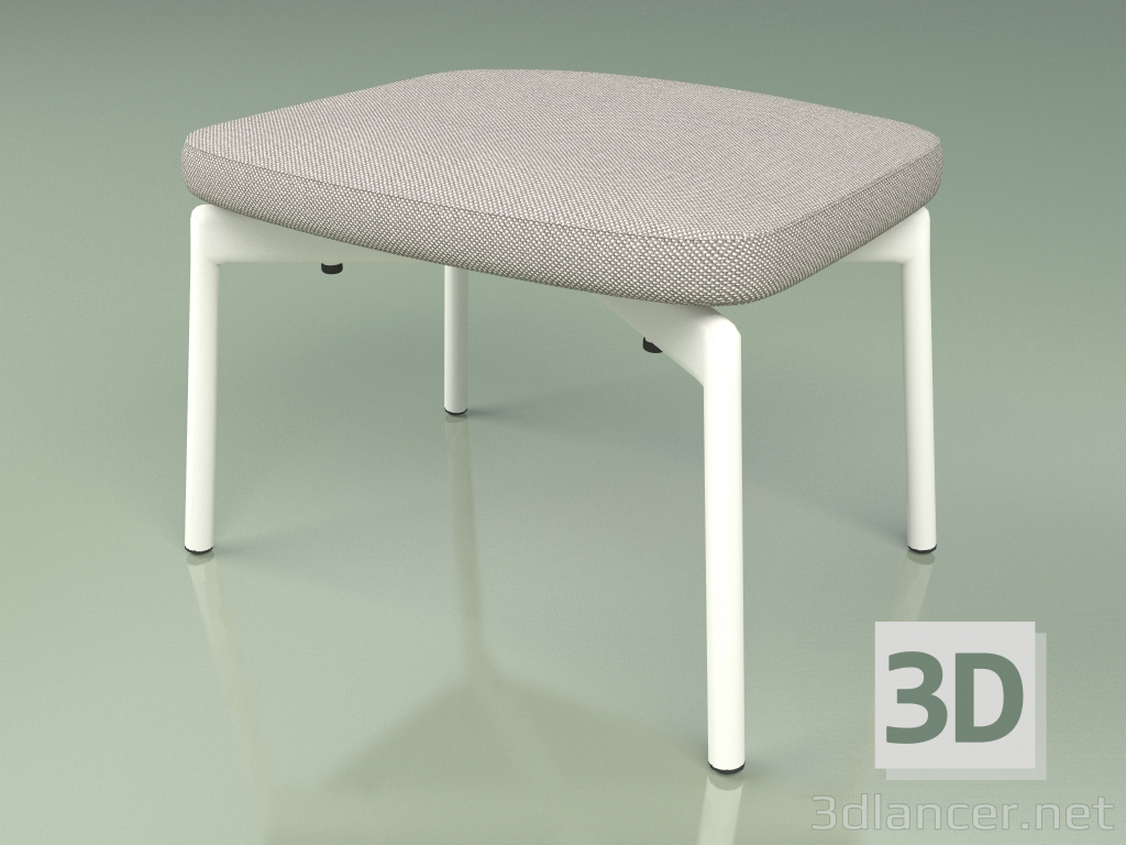 3d model Upholstered stool 520 (Metal Milk) - preview