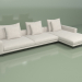 modèle 3D Canapé d'angle Hermès - preview
