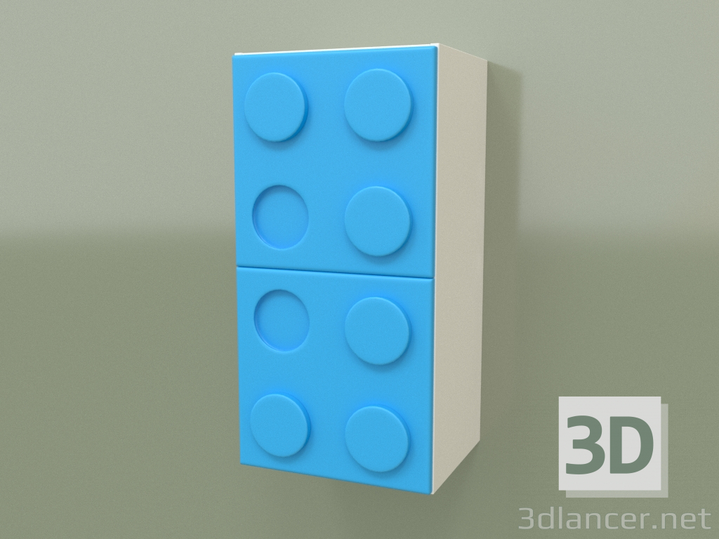 3d model Wall mounted vertical shelf (Topaz) - preview