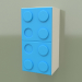 3d model Wall mounted vertical shelf (Topaz) - preview