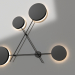 modello 3D Lampada da parete Firs nero (2207B,19) - anteprima