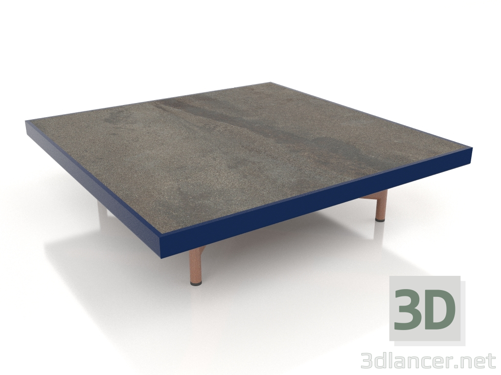 modello 3D Tavolino quadrato (Blu notte, DEKTON Radium) - anteprima