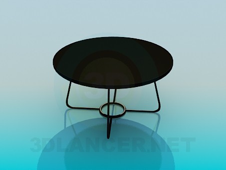 3 डी मॉडल दौर कॉफी टेबल - पूर्वावलोकन