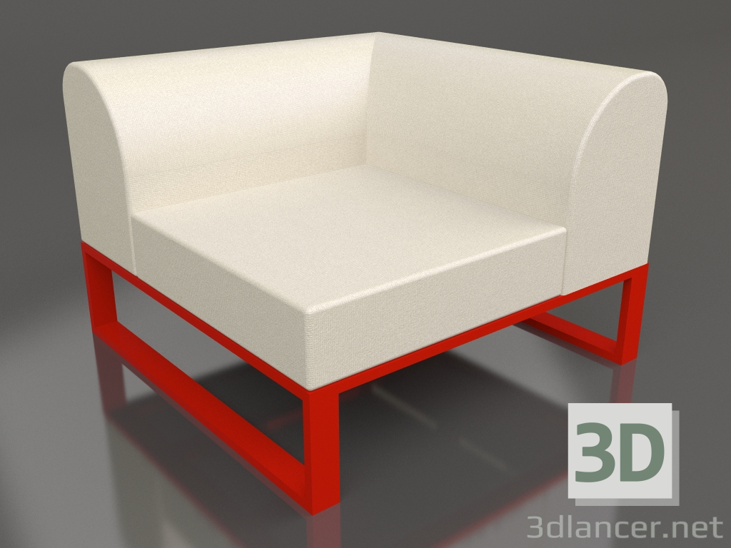 modèle 3D Module d'angle droit (Rouge) - preview