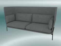 Sofa Sofa (LN7, 90x232 H 115cm, Jambes noires et chaudes, Hot Madison 724)