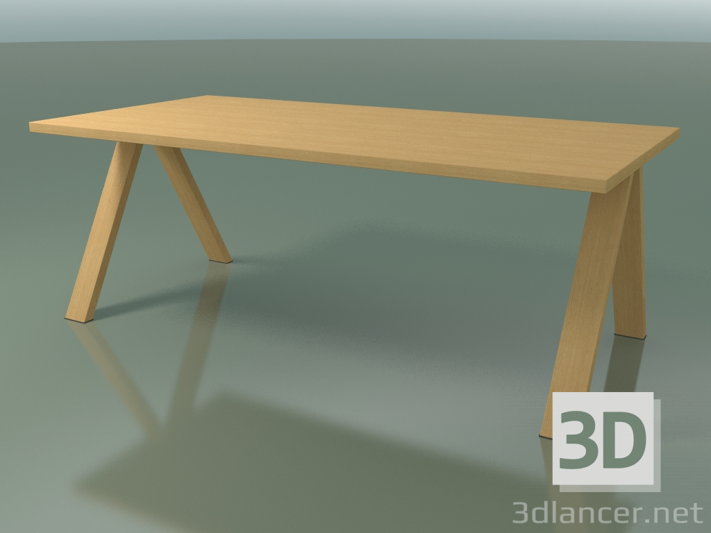 3d model Table with standard worktop 5030 (H 74 - 200 x 98 cm, natural oak, composition 2) - preview