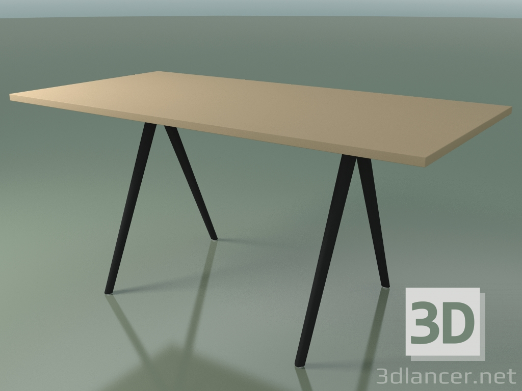 3D Modell Rechteckiger Tisch 5409 (H 74 - 79x159 cm, Laminat Fenix F03, V44) - Vorschau