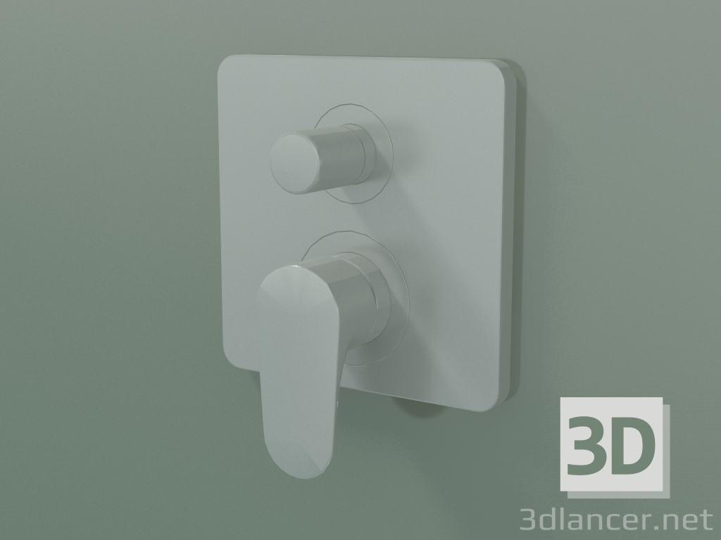 3D Modell Einhebel-Bademischer für verdeckte Installation (34427800) - Vorschau
