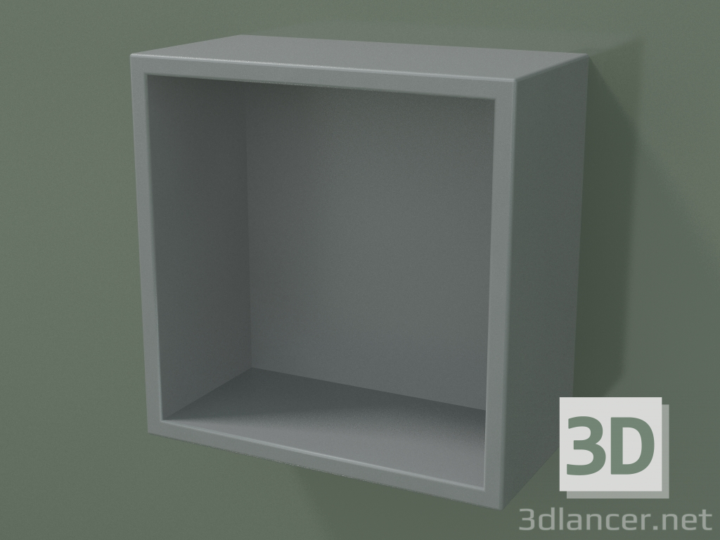 3D modeli Açık kutu (90U30001, Gümüş Gri C35, L 24, P 12, H 24 cm) - önizleme