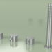 3D modeli Üç delikli batarya ve el duşlu hidro-progresif batarya (12 97, AS) - önizleme