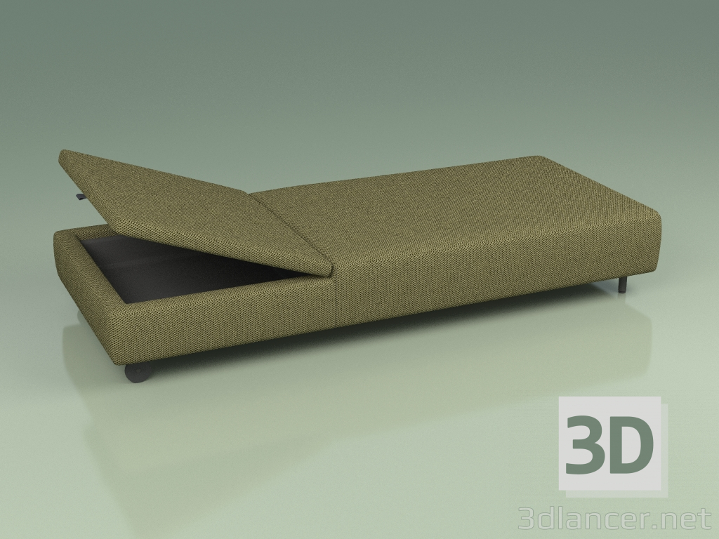 modello 3D Chaise longue 041 (rete 3D Oliva) - anteprima
