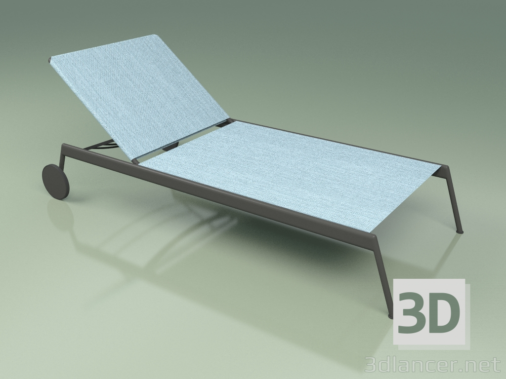 modèle 3D Chaise longue 007 (Metal Smoke, Batyline Sky) - preview