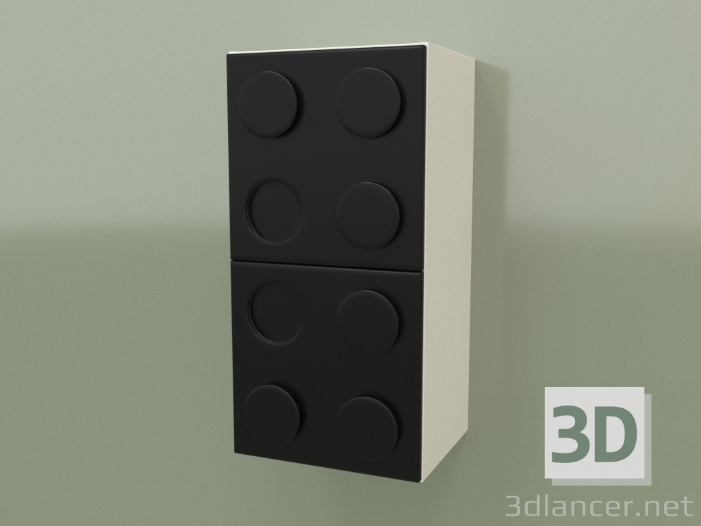 modèle 3D Étagère verticale murale (Noir) - preview