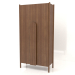3d model Wardrobe with long handles W 01 (1000x450x2000, wood brown light) - preview