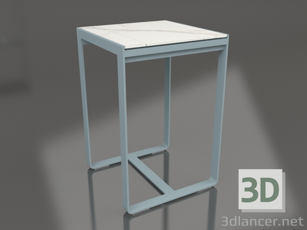 3d model Bar table 70 (DEKTON Aura, Blue gray) - preview