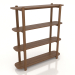 3d model HIGH shelving 1200 mm (light walnut) - preview