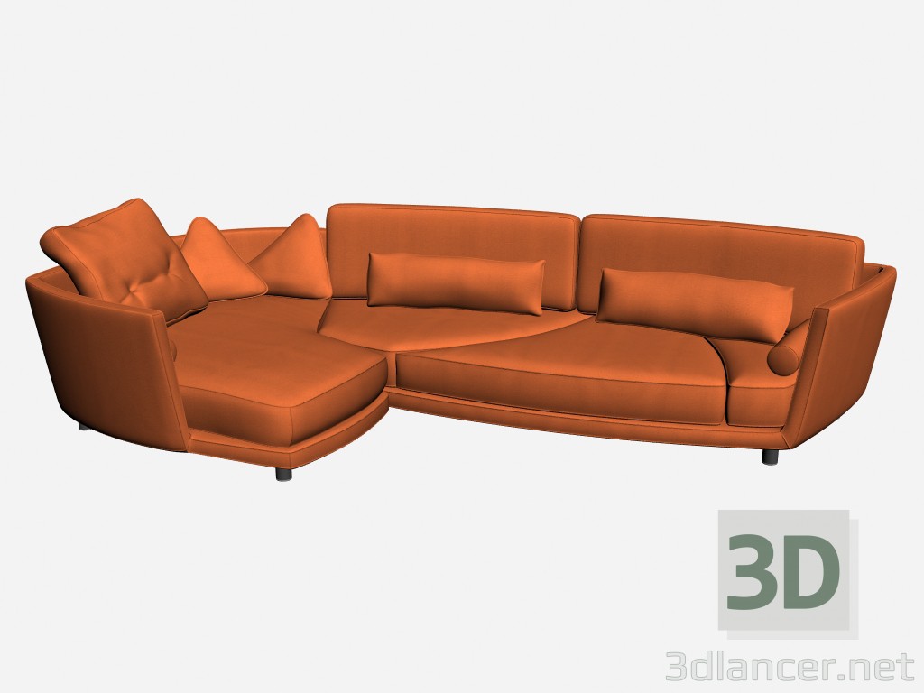 3D modeli Kanepe Deha 2 - önizleme