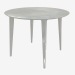 modèle 3D Table de repas ronde (frêne teinté blanc D100) - preview