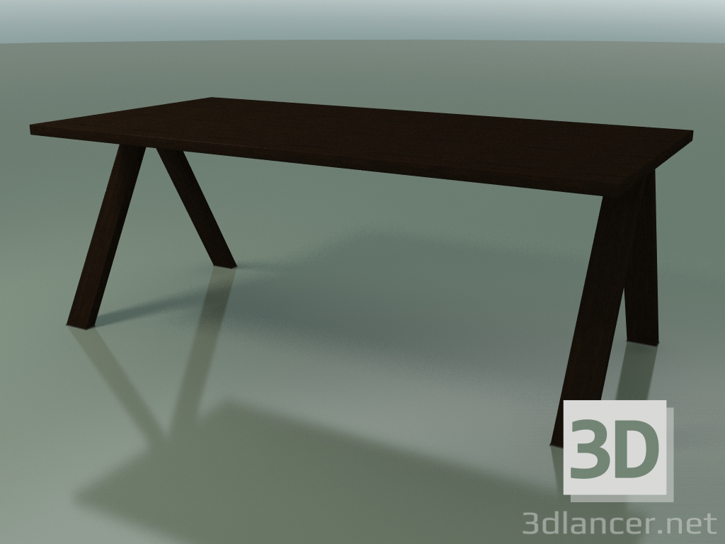 modello 3D Tavolo con piano di lavoro standard 5030 (H 74-200 x 98 cm, wengè, composizione 2) - anteprima