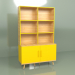 3D modeli Raflı Woodi (sarı-hardal) - önizleme