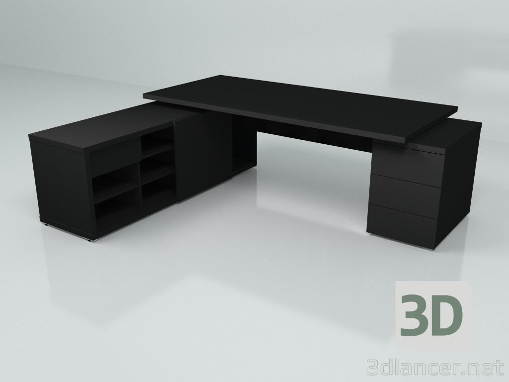 modello 3D Tavolo da lavoro Mito Fenix MITF1KDL (2497x2080) - anteprima