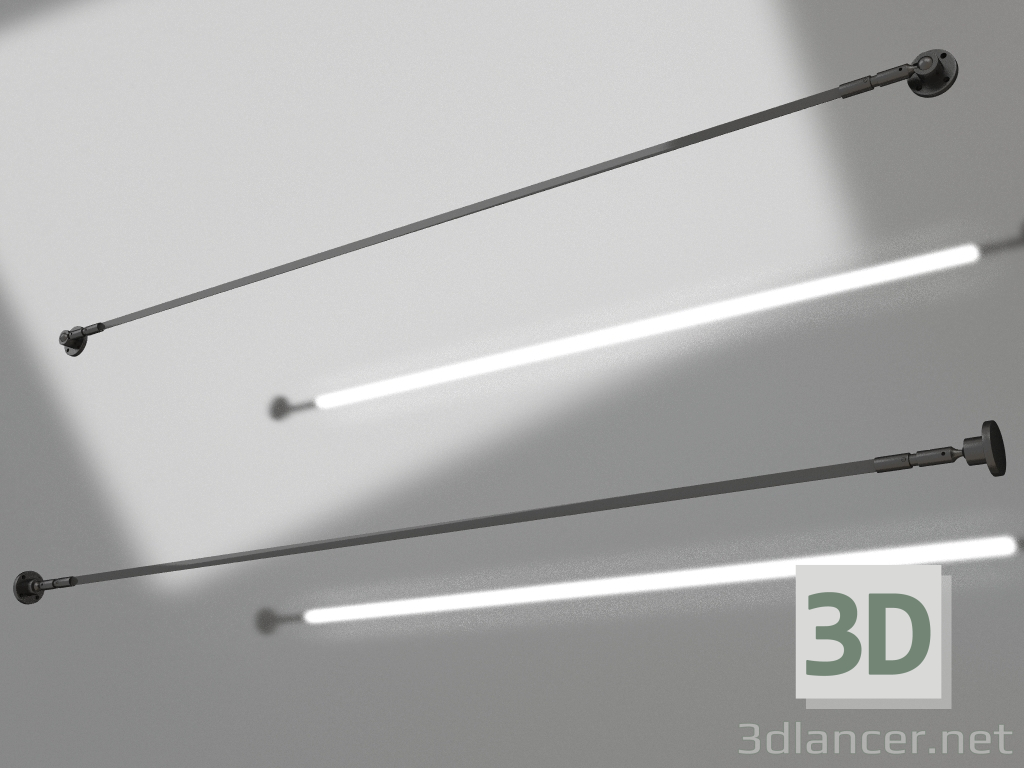 3d модель Струнный светильник Скайлайн комплект 4 метра (2216-400,19) – превью