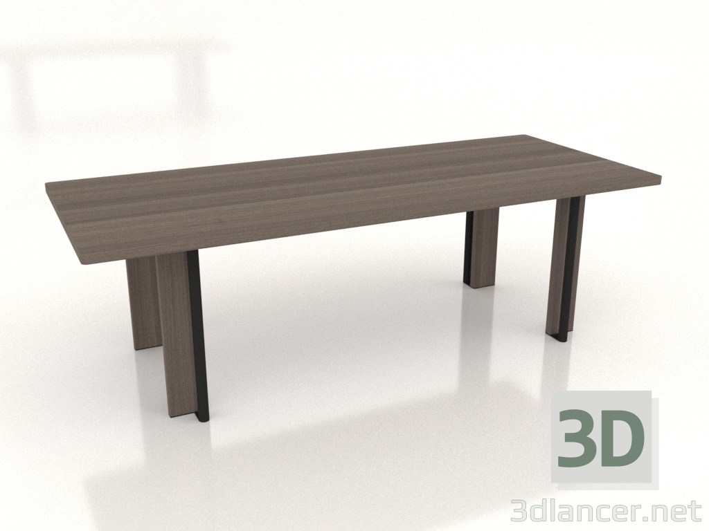 modèle 3D Table à manger Racine 2400x1000 - preview