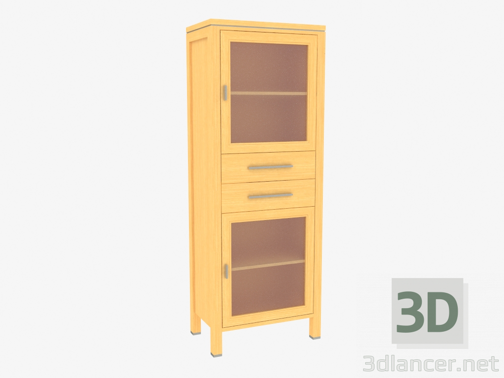 3d модель Боковой элемент мебельной стенки (7231-45) – превью