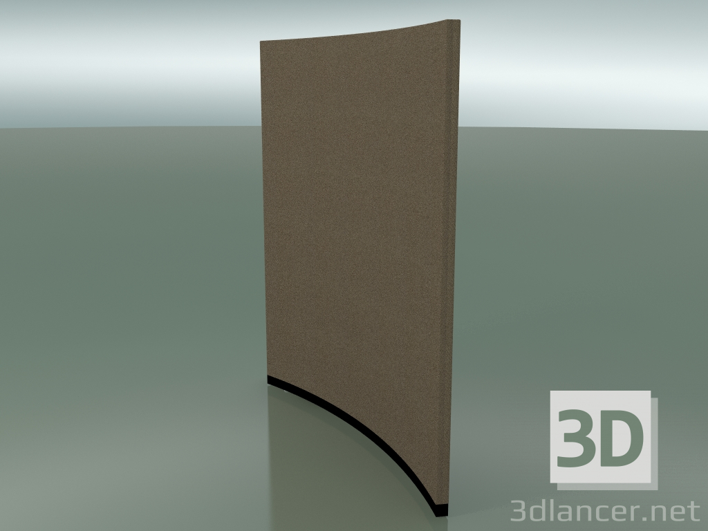 3d model Curved panel 6407 (132.5 cm, 36 °, D 200 cm, solid) - preview