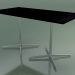modèle 3D Table rectangulaire avec base double 5524, 5504 (H 74 - 69x139 cm, Noir, LU1) - preview