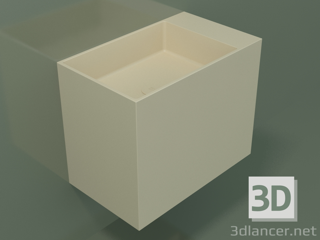 modello 3D Lavabo sospeso (02UN33102, Bone C39, L 60, P 36, H 48 cm) - anteprima