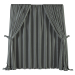 3d Curtains and tulle model buy - render