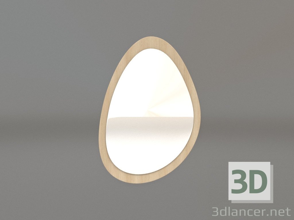 3 डी मॉडल मिरर ZL 05 (305х440, लकड़ी सफेद) - पूर्वावलोकन