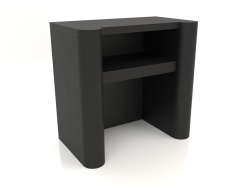बेडसाइड टेबल टीएम 023 (600x350x580, लकड़ी का काला)